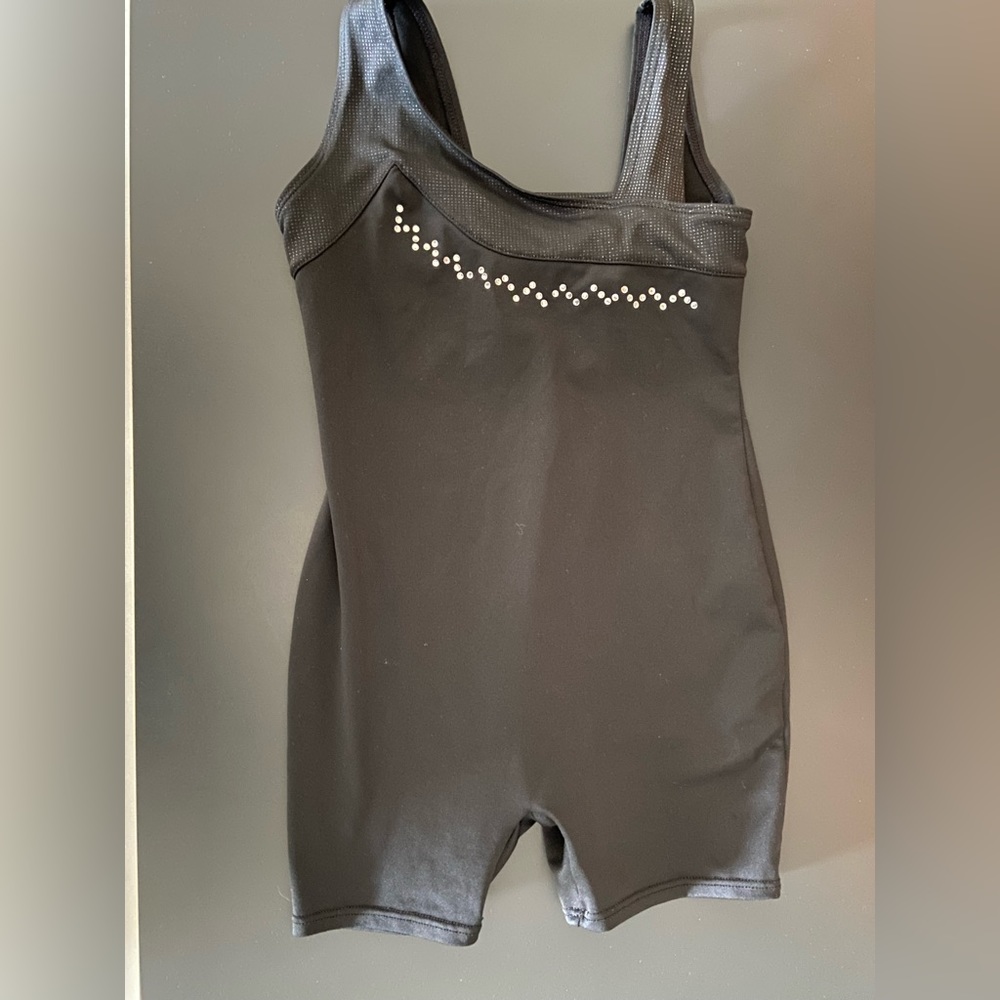 Circo leotard dance gymnastics black with sequins size 6/6X